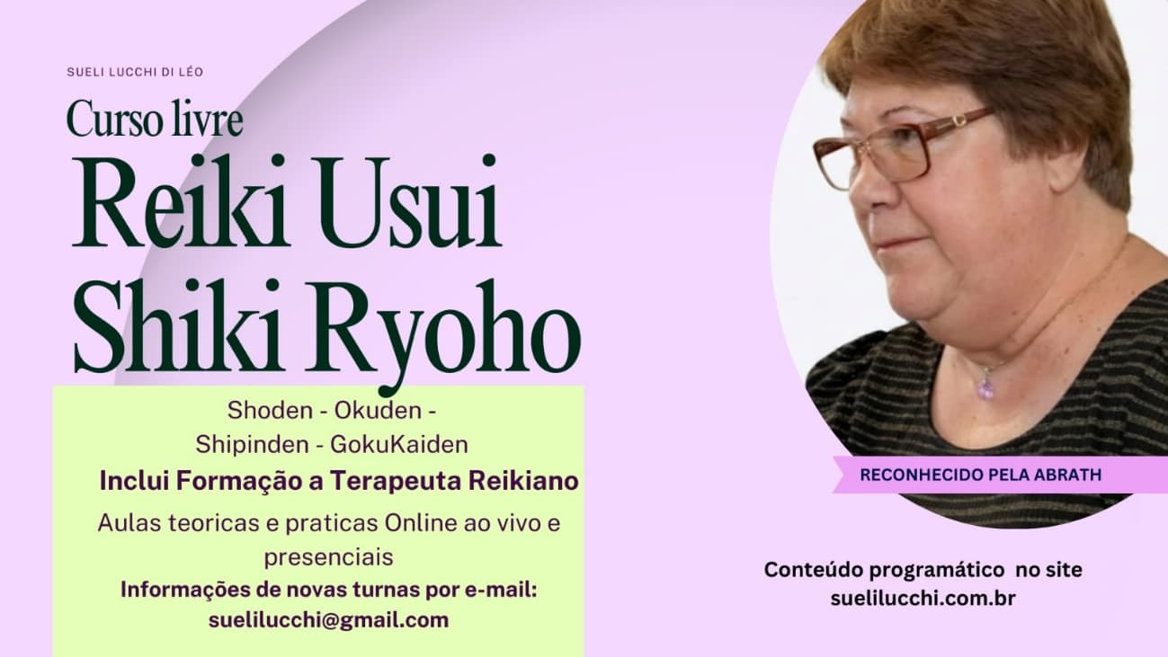 Curso livre Reiki Usui Shiki Ryoho